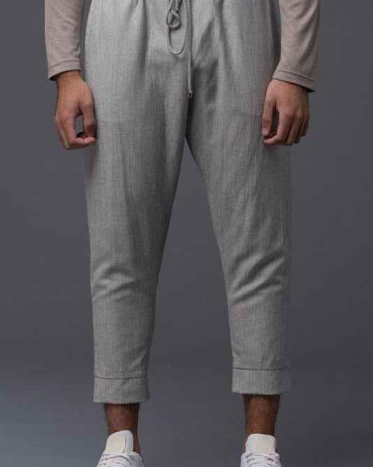 Deveaux New York Grey Wool Leisure Pant