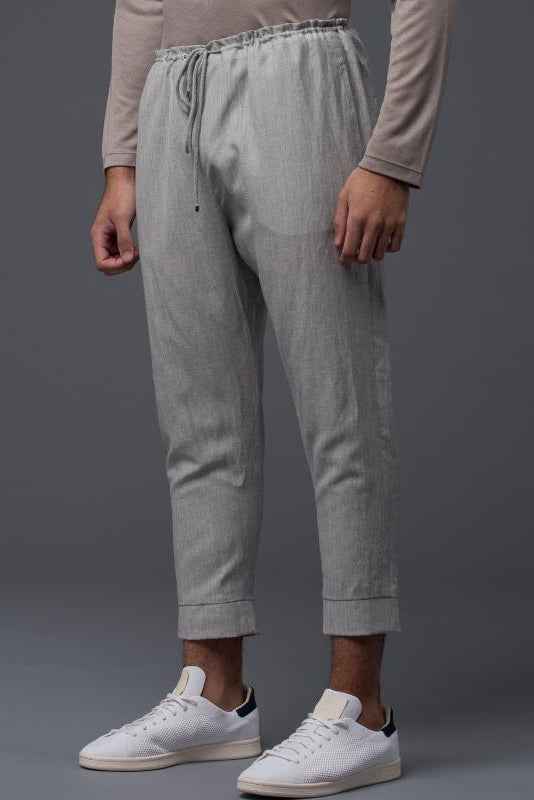 Deveaux New York Grey Wool Leisure Pant