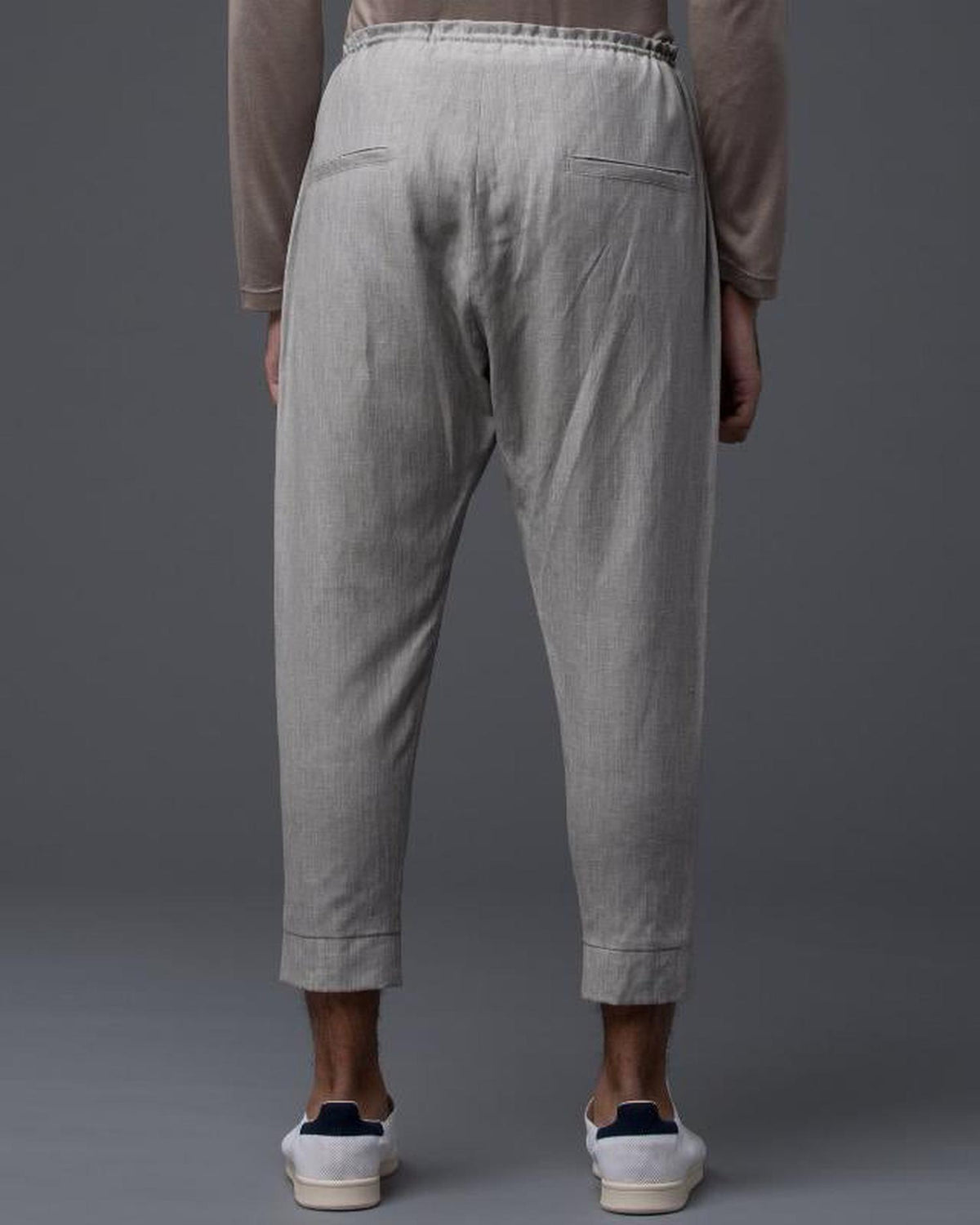 Deveaux New York Grey Wool Leisure Pant