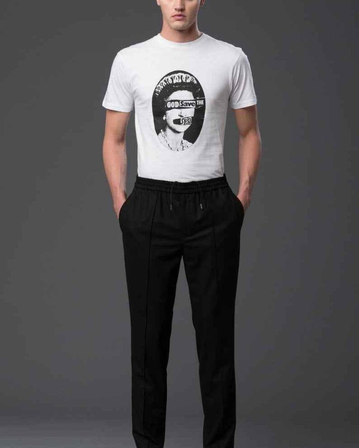 Deveaux New York Elasticated Pintuck Trouser
