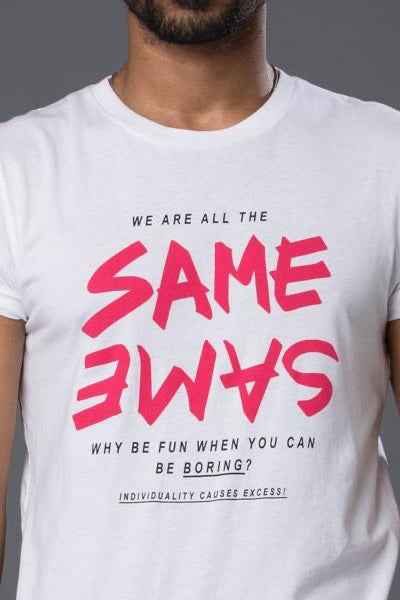 AGOLDE Same Same Tee Shirt in White