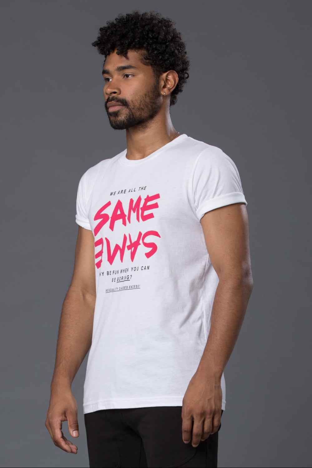 AGOLDE Same Same Tee Shirt in White