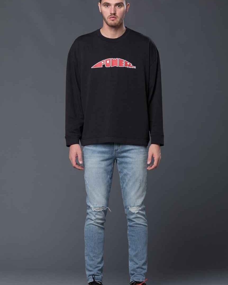 Willy Chavarria "POWER" Long Sleeve Macho Buffalo Tee Shirt