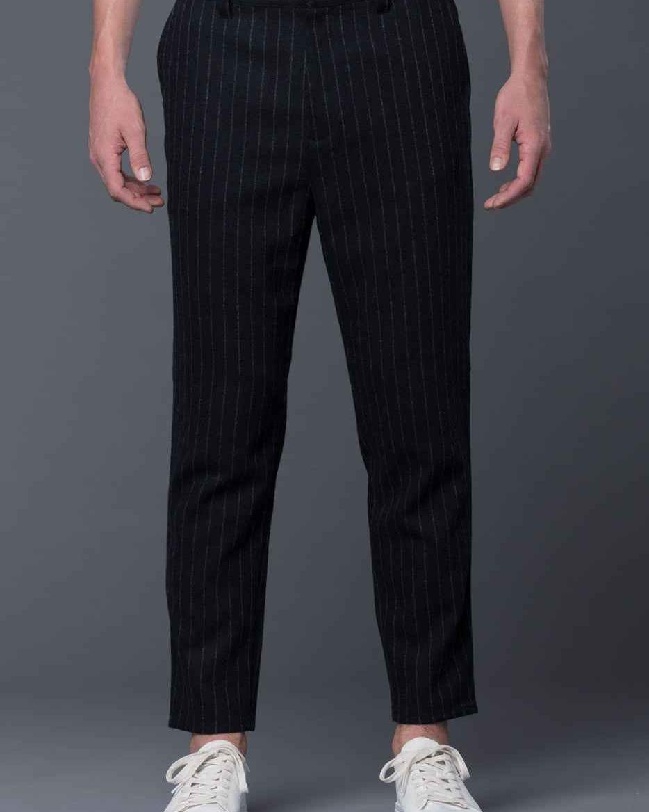 Robert Geller Striped Tweed Trousers