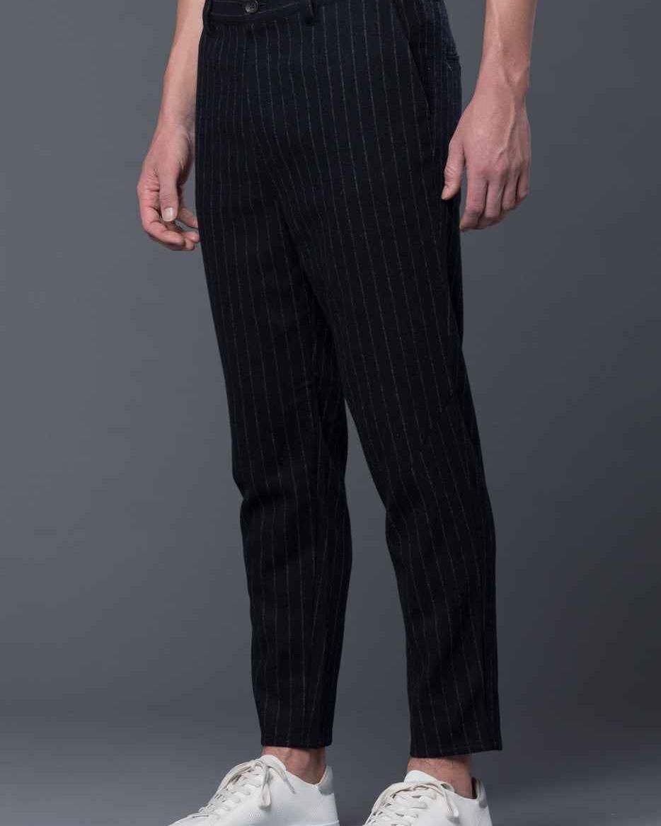 Robert Geller Striped Tweed Trousers