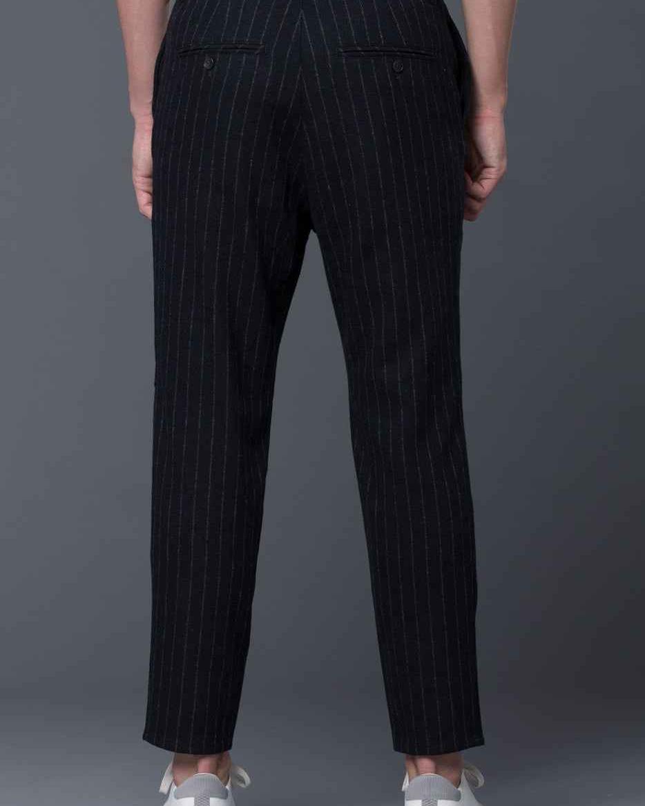 Robert Geller Striped Tweed Trousers