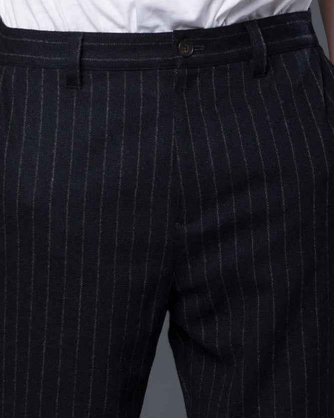 Robert Geller Striped Tweed Trousers