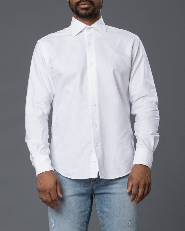 Freemans Sporting Club White Hopkins Oxford Shirt
