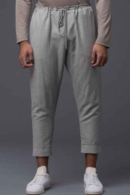 Deveaux New York Grey Wool Leisure Pant