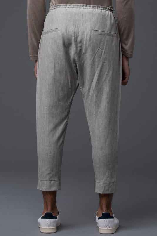 Deveaux New York Grey Wool Leisure Pant