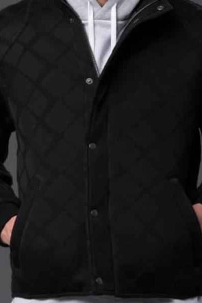 Black Moto Bomber Jacket