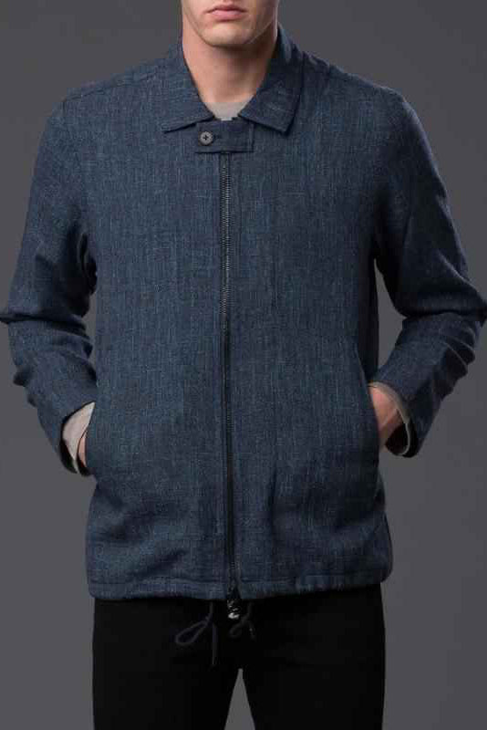 Navy Melange Philip Jacket
