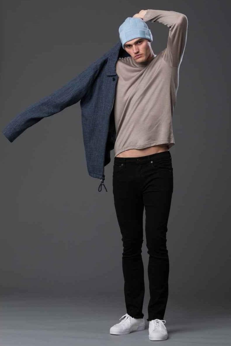 Navy Melange Philip Jacket