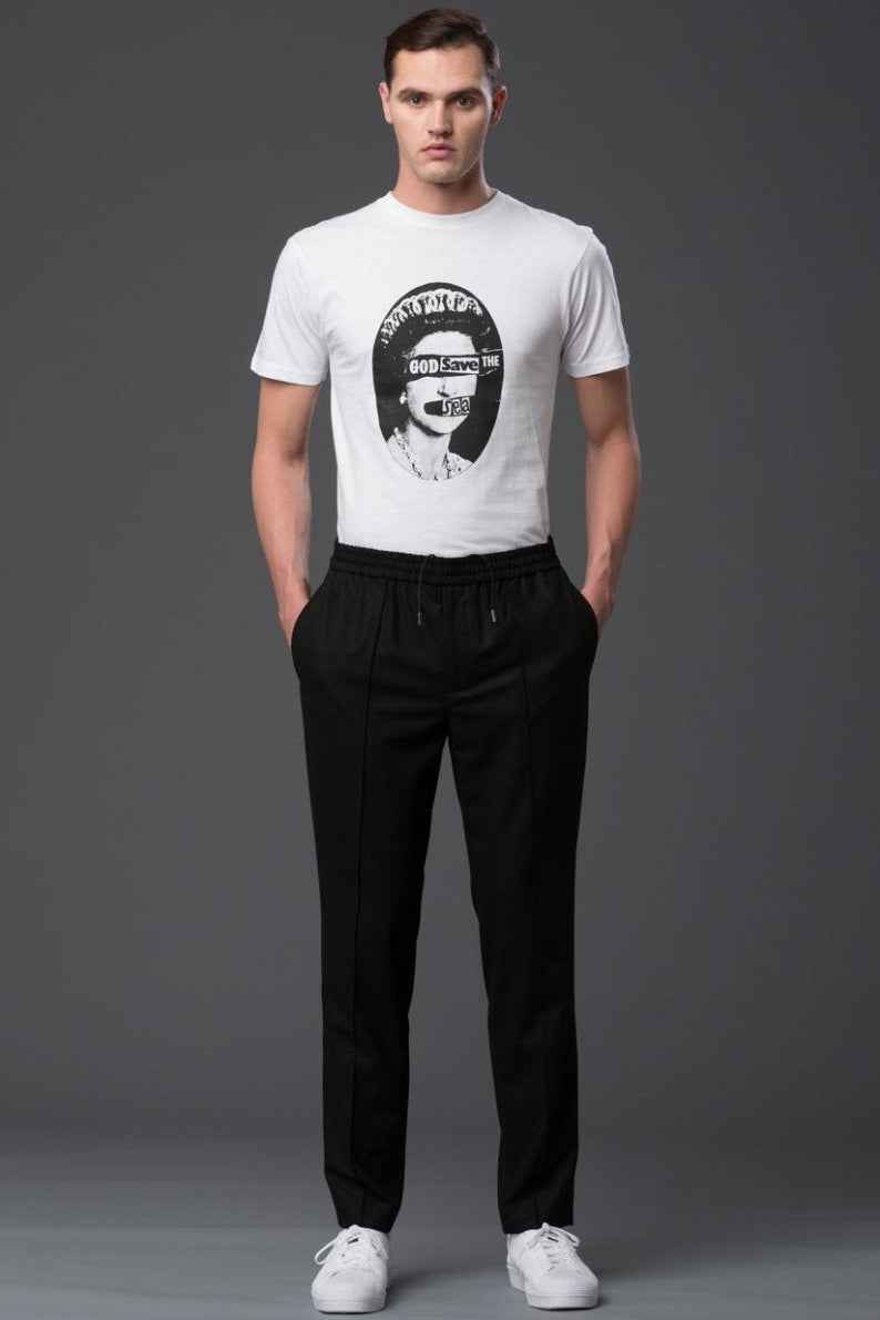 Deveaux New York Elasticated Pintuck Trouser
