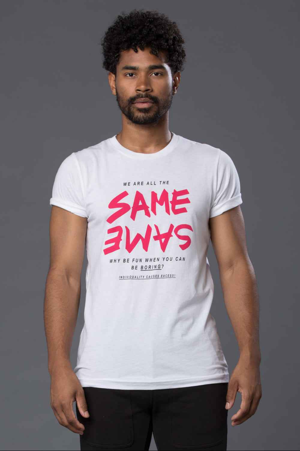 AGOLDE Same Same Tee Shirt in White