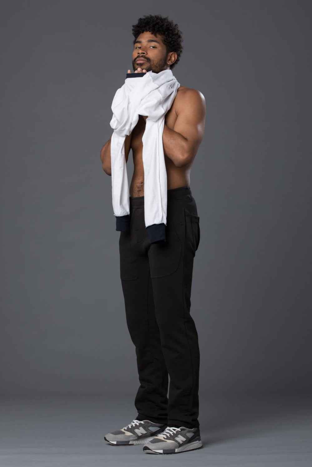 Freemans Sporting Club Navy Striped Long Sleeve Tee