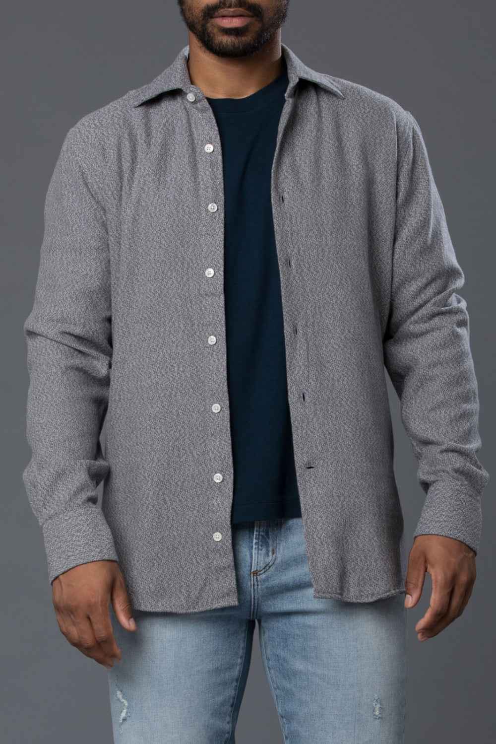 Freemans Sporting Club Grey Flannel Hopkins Oxford