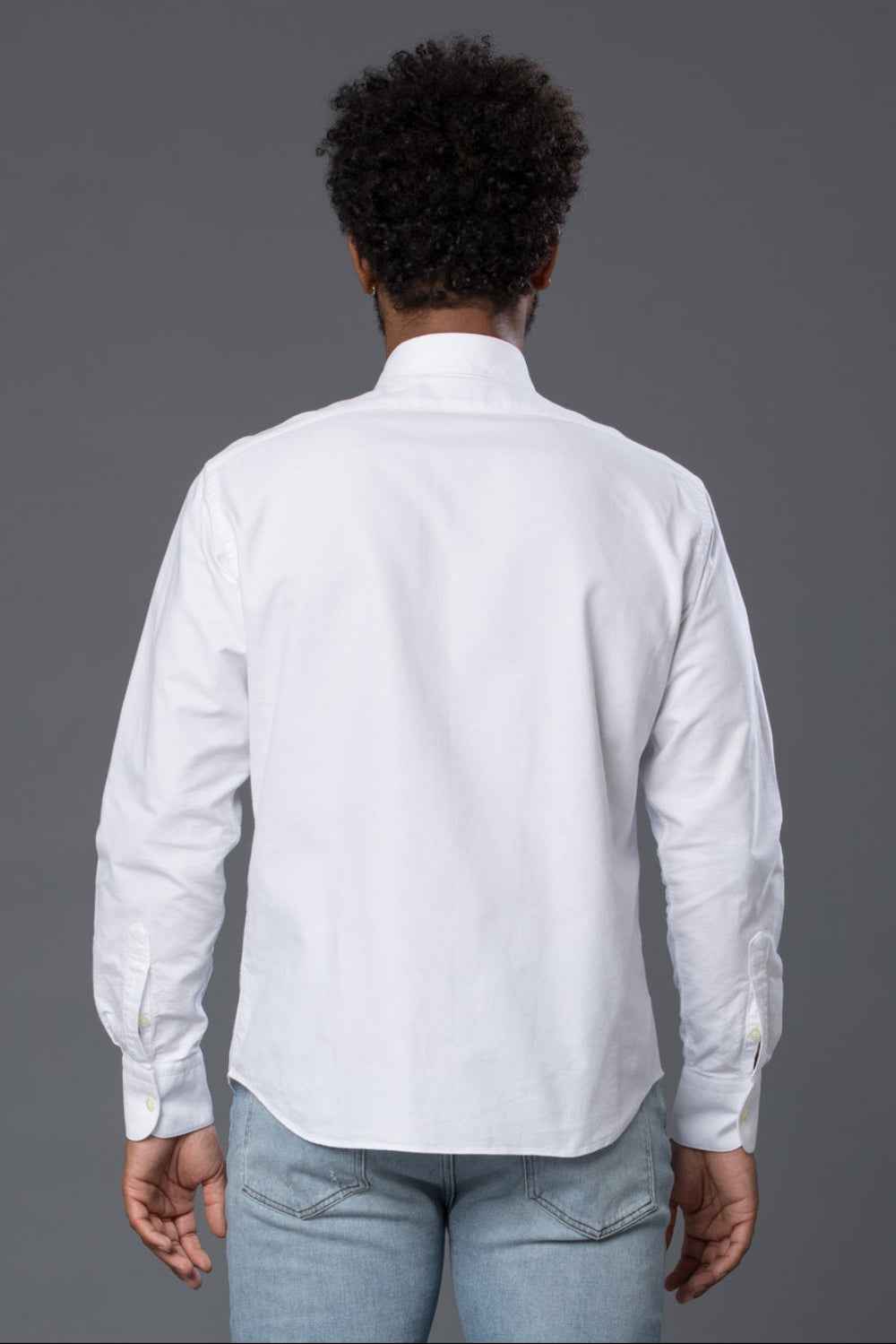 Freemans Sporting Club White Hopkins Oxford Shirt