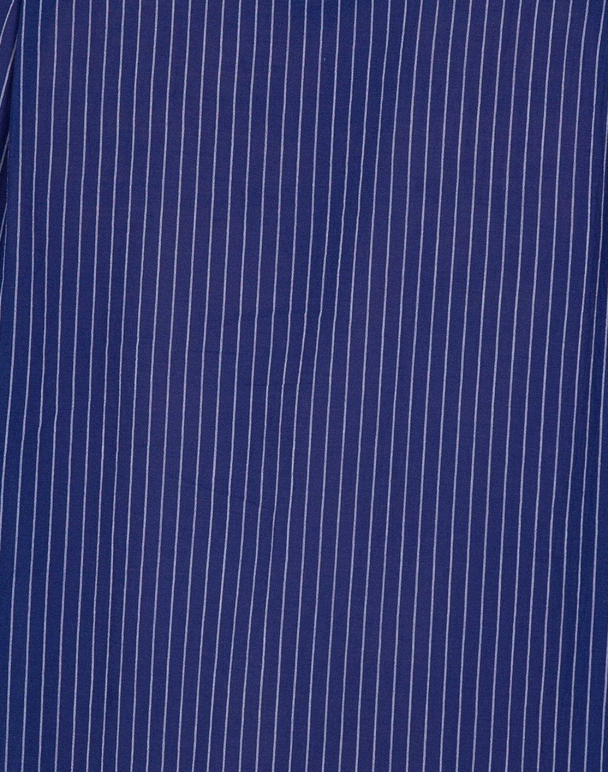 'Liam' Band Collar Blue and White Stripe Long Sleeve Shirt
